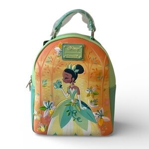 Loungefly Disney Princess Tiana Mini Backpack NWT